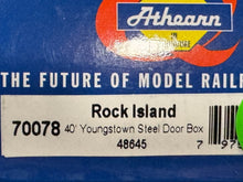 Load image into Gallery viewer, HO Scale - Athearn 70078 Rock Island 40&#39; Single Door Boxcar RI48645 HO11709
