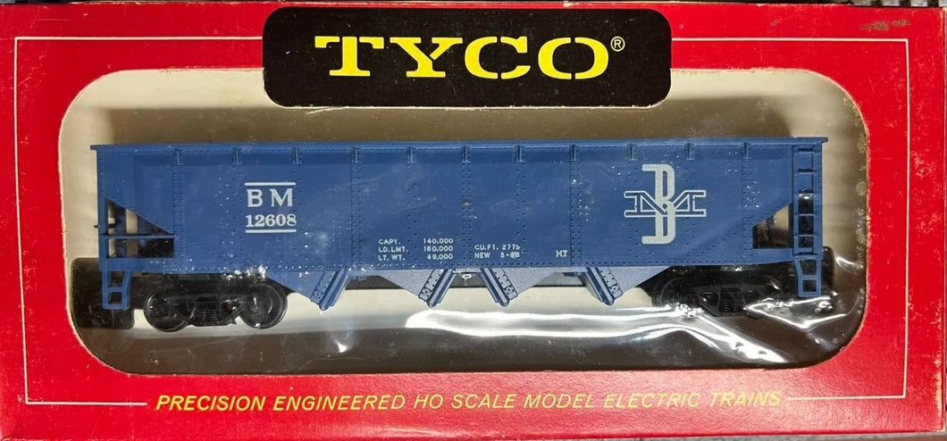 HO Scale - Tyco Boston & Maine 4-Bay Hopper BM12608 HO6649