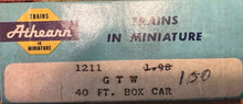 Load image into Gallery viewer, HO Scale - Athearn Grand Trunk Western 40&#39; Single Door Boxcar GTW516086 HO6754
