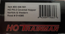 Load image into Gallery viewer, HO Scale - Atlas 20006561 Norfolk &amp; Western PS-2 Covered Hopper N&amp;W514385 HO9345
