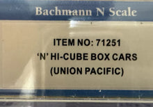 Load image into Gallery viewer, N Scale - Bachmann 71251 Union Pacific Hi-Cube Boxcar UP518125 N10902
