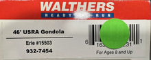 Load image into Gallery viewer, HO Scale - Walthers 932-7454 Erie 46&#39; USRA Gondola #15503 HO11157
