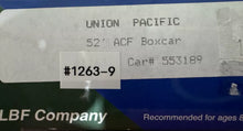 Load image into Gallery viewer, HO Scale - LBF 1263-9 Union Pacific 52&#39; ACF Single Door Boxcar #553189 HO10773
