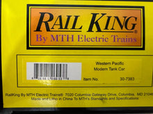 Load image into Gallery viewer, O Scale- MTH RailKing 30-7383 Western Pacific Single Dome Tank Car WP1080 O10893
