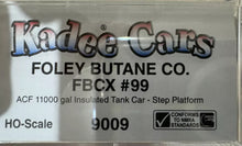 Load image into Gallery viewer, HO Scale - Kadee 9009 Foley Butane Co. ACF 11k Gallon Tank Car FBCX99 HO10951
