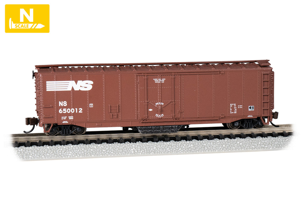 N Scale-Bachmann 16371 Norfolk Southern Track-Cleaning 50' Plug-Door Boxcar NS650012 N5771