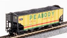 Load image into Gallery viewer, N Scale - Broadway Limited BLI7162 Peabody Coal 3-Bay Hopper w/ Load PCCX9468 N7017
