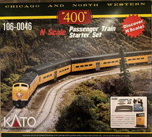 Load image into Gallery viewer, N Scale - Kato 106-0046 Chicago &amp; Northwestern &quot;400&quot; Passenger Train Starter Set N6554
