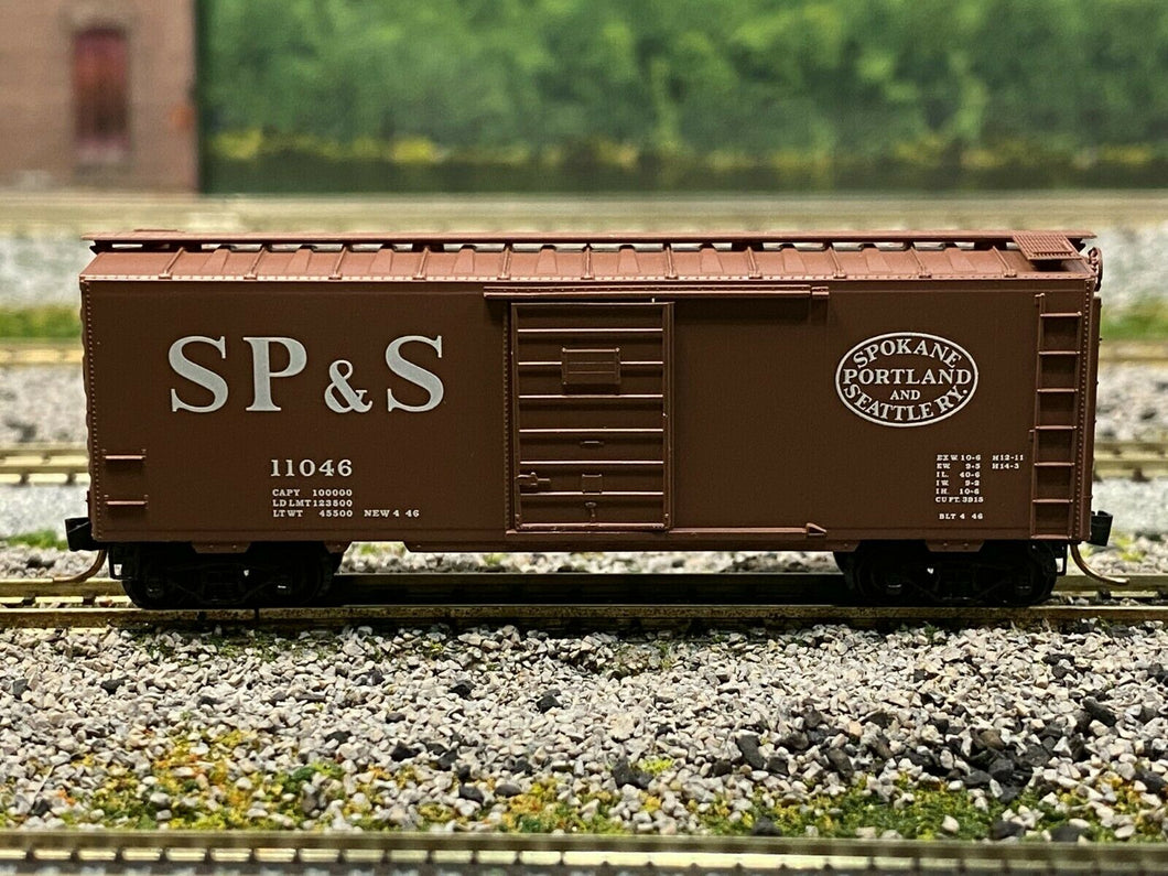 N Scale - MTL Spokane, Portland & Seattle 40' Single Door Boxcar SP&S11046 N5253