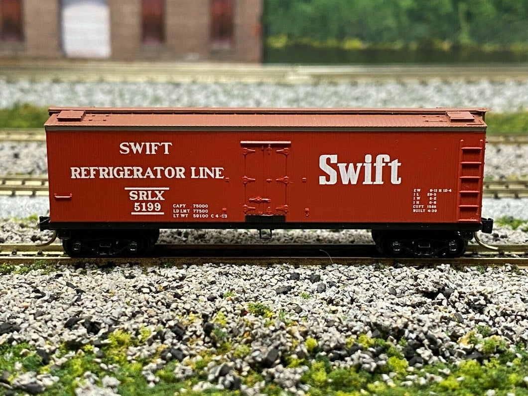 N Scale - MTL 49400 Swift Refrigerator Line 40' Wood Reefer SRLX 5199 N5380