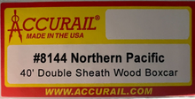 Load image into Gallery viewer, HO Scale - AccuRail 8144 Northern Pacific 40&#39; Wood Sheathed Boxcar NP12764 HO7116
