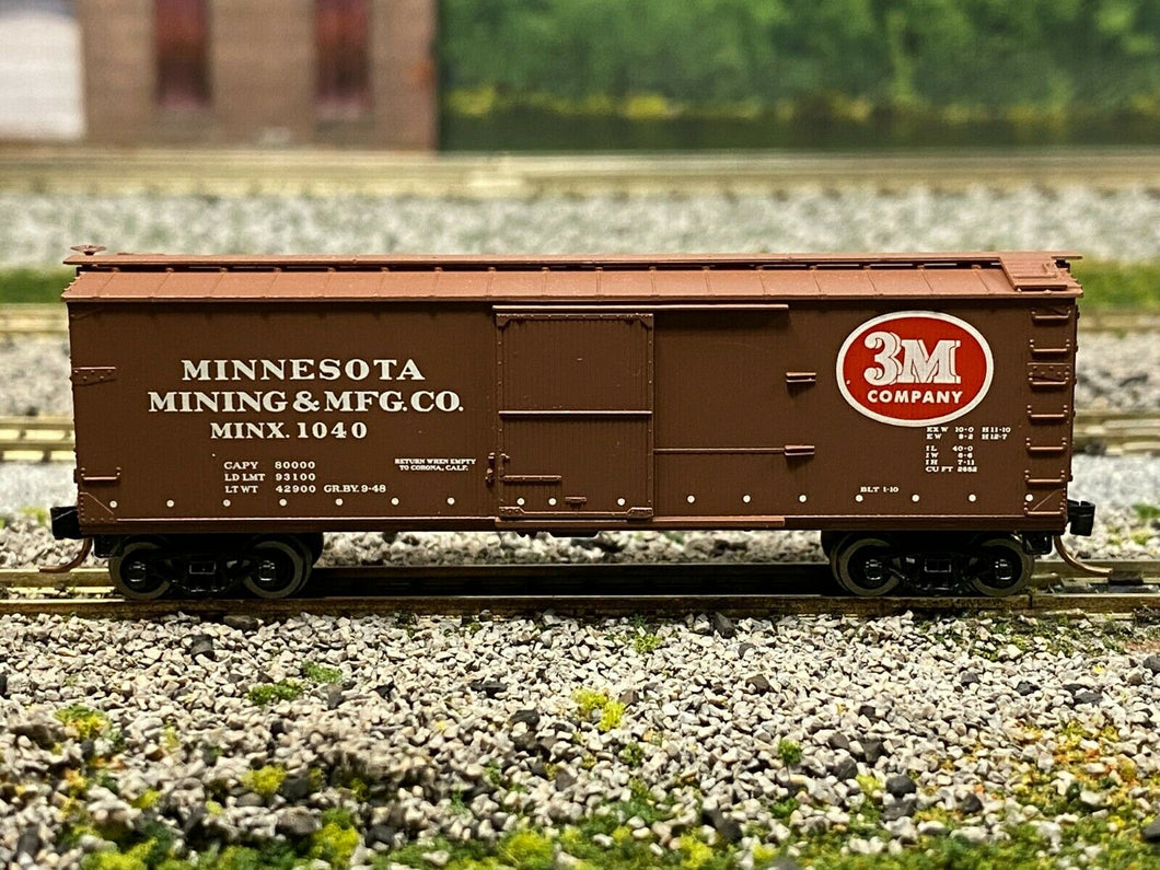 N Scale - MTL 39190 Minnesota Mining & Manufacturing 40' Boxcar MINX 1040 N5498