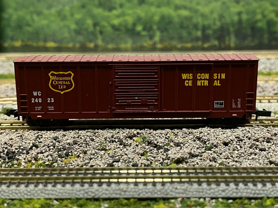 N Scale - Roundhouse Wisconsin Central 50' PS Single Door Boxcar WC24023 N5096