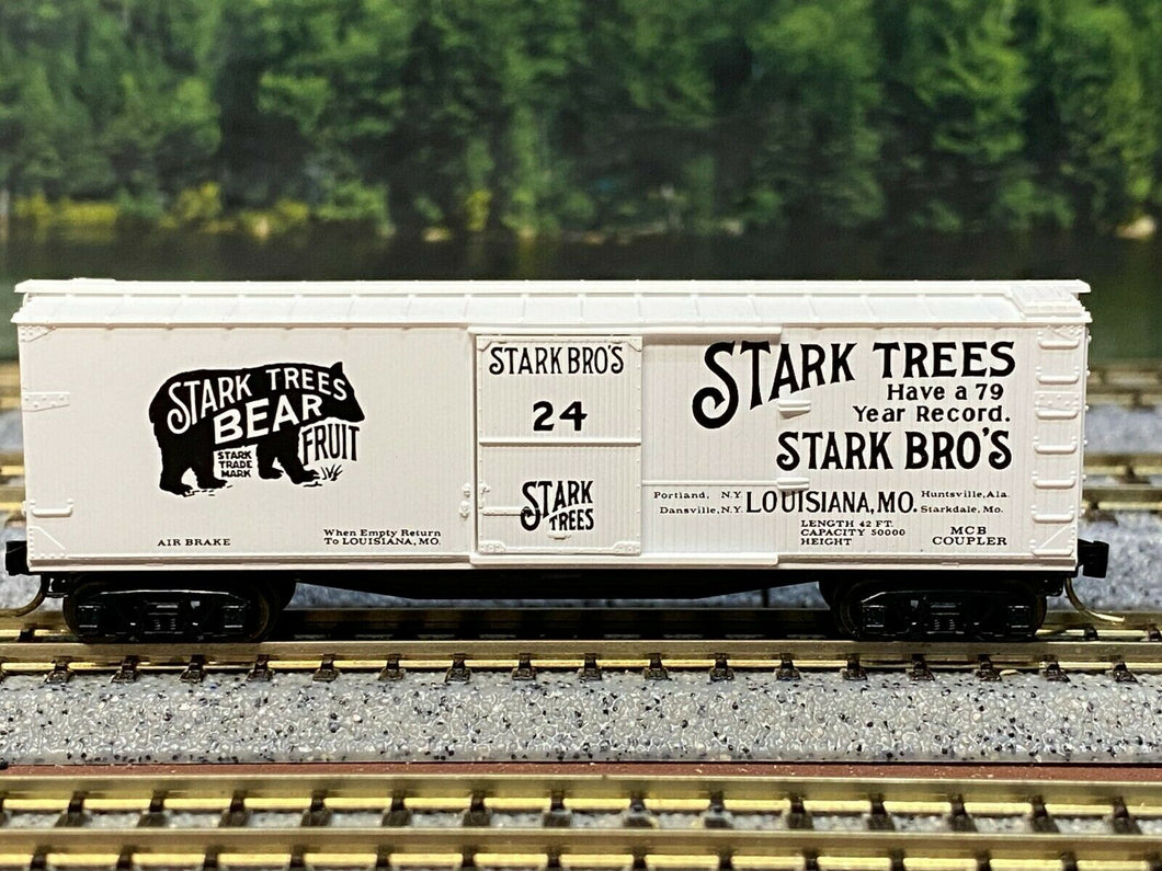 N Scale - MTL 42010 Stark Trees 40' Wood Side Single Door Boxcar #24 N5562