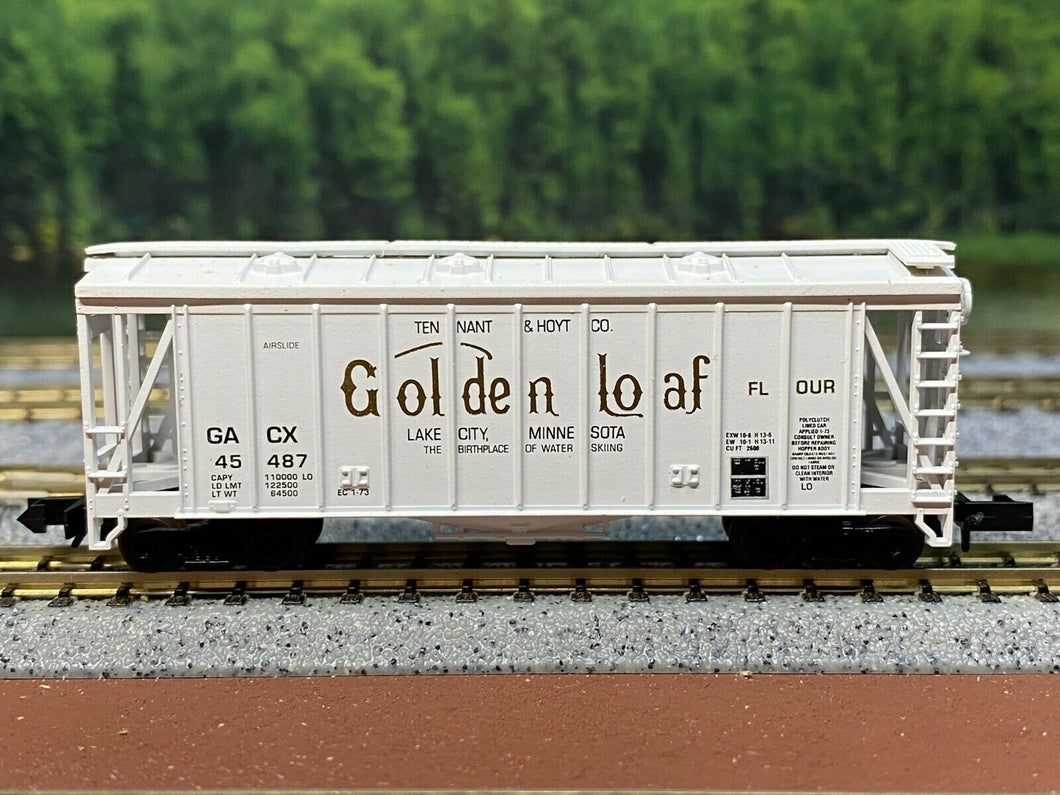 N Scale - Atlas 3863 Golden Loaf GATX Airslide Covered Hopper GACX45487 N5610