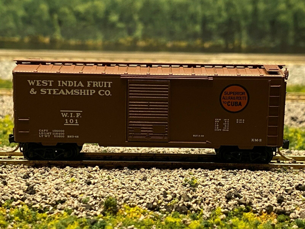 N Scale - MTL 20630 West India Fruit Co 40' Standard Single Door Boxcar WIF 101 N1955