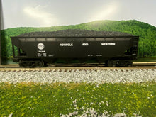 Load image into Gallery viewer, O Scale- MTH RailKing RK-7506L Norfolk and Western 4-Bay Hopper N&amp;W 131248
