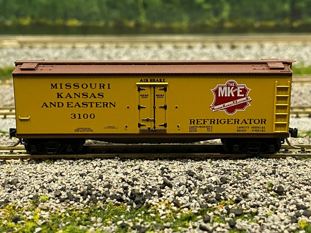 N Scale - MTL 49360 Missouri, Kansas & Eastern 40' Wood Reefer MK&E 3100 N3984