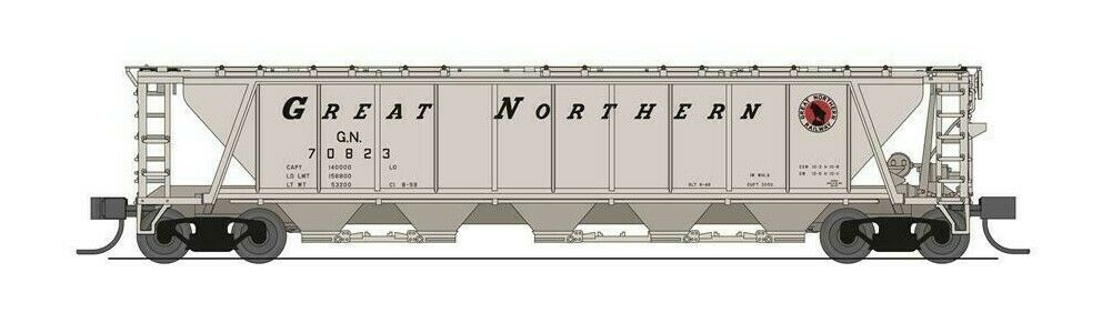 N Scale - Broadway Limited 7261 Great Northern H32 Covered Hopper GN70823 N6222