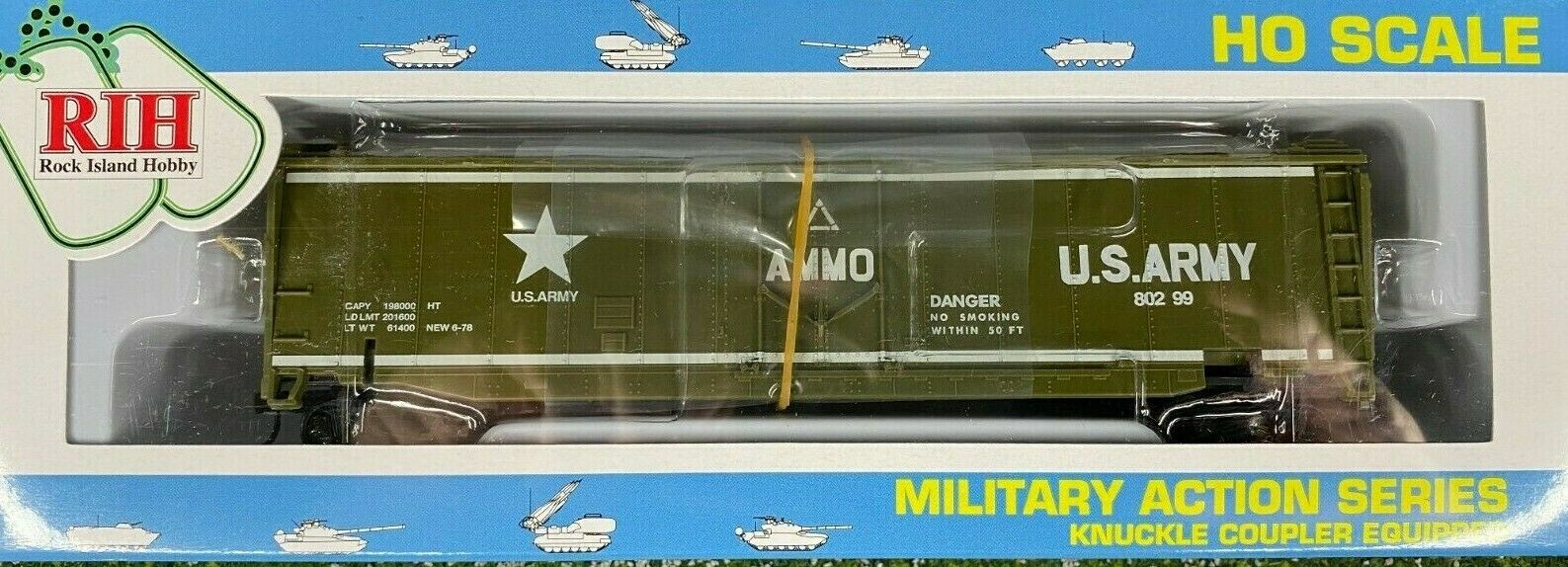 HO Scale - Rock Island Hobbies 032164 US Army Exploding Car #80299 HO5 ...